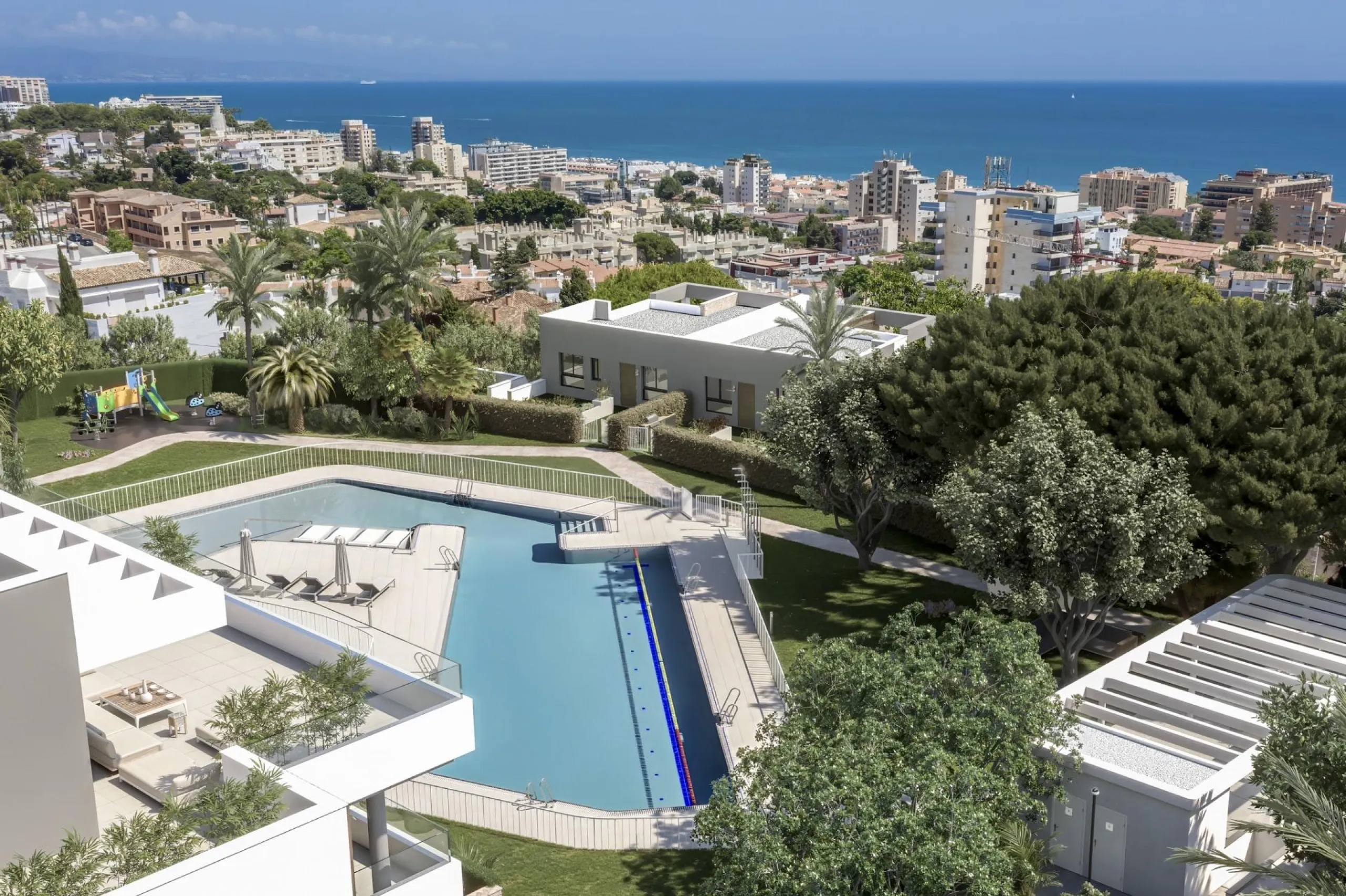 PRIVILEGED ENCLAVE WITH EXCELLENT VIEWS& & Residential complex made up of 37 homes with 2, 3 and 4 bedrooms, and 2 semi-detached houses, where you can enjoy the privacy and tranquillity of your own home, with spacious terraces designed to experience