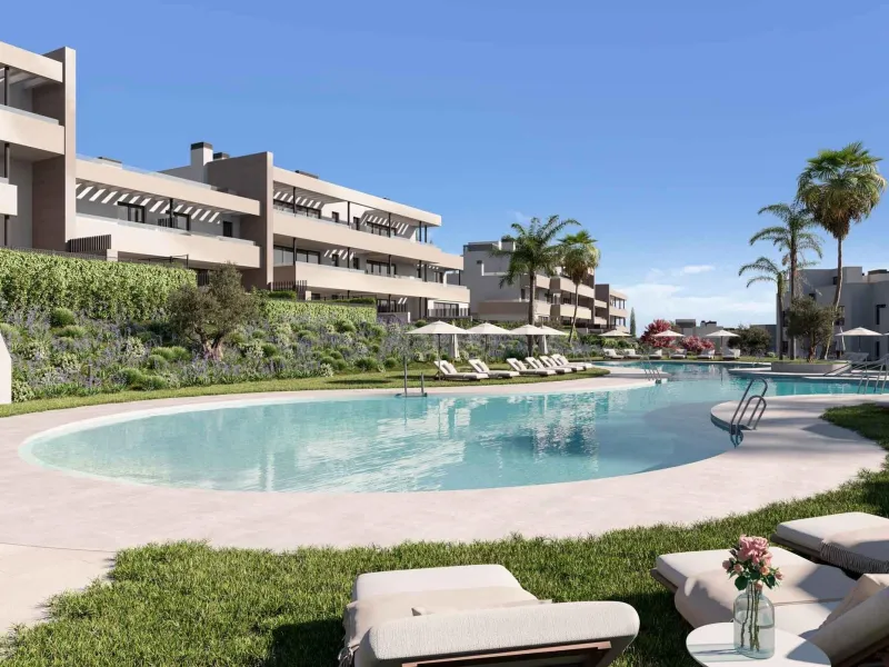 NEW BUILD RESIDENTIAL COMPLEX IN CASARES& & New Build residential complex of 134 apartments with 2, 3 and 4 bedroom in an oasis of nature in Casares Costa & & If you dream of living in front of a golf course with magnificent open views and hig