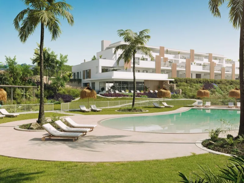 NEW BUILD RESIDENTIAL COMPLEX IN CASARES& & New Build residential complex located in the Doña Julia Golf area.& This residential complex emerges as an oasis of elegance and tranquillity on the Costa del Sol., is a haven for lovers of sport and na