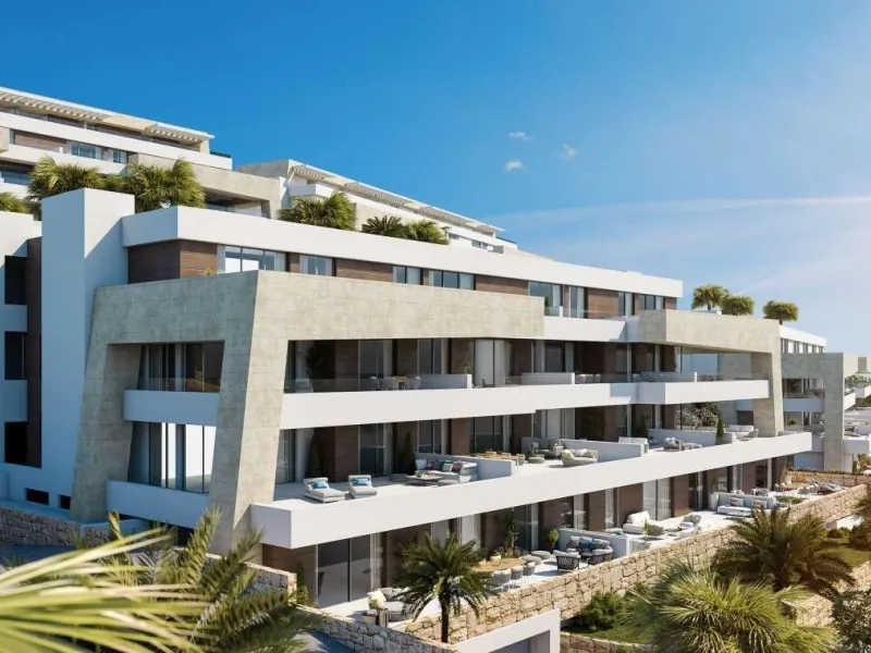 NEW BUILD RESIDENTIAL COMPLEX NEAR ESTEPONA& & New Build exclusive luxury development located in the coveted New Golden Mile, Estepona. This impressive complex offers apartments with 3, 4, and 5 bedrooms, with sizes ranging from 200 to 300 m2, desig