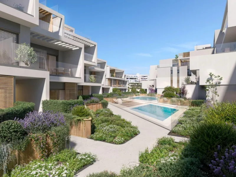 Exclusive Residential Complex in Nueva Andalucia, Marbella& & Luxury and Avant-Garde Design in a Privileged Location& Discover this stunning residential complex of 113 luxury homes, designed with innovative architecture that reinterprets the trad
