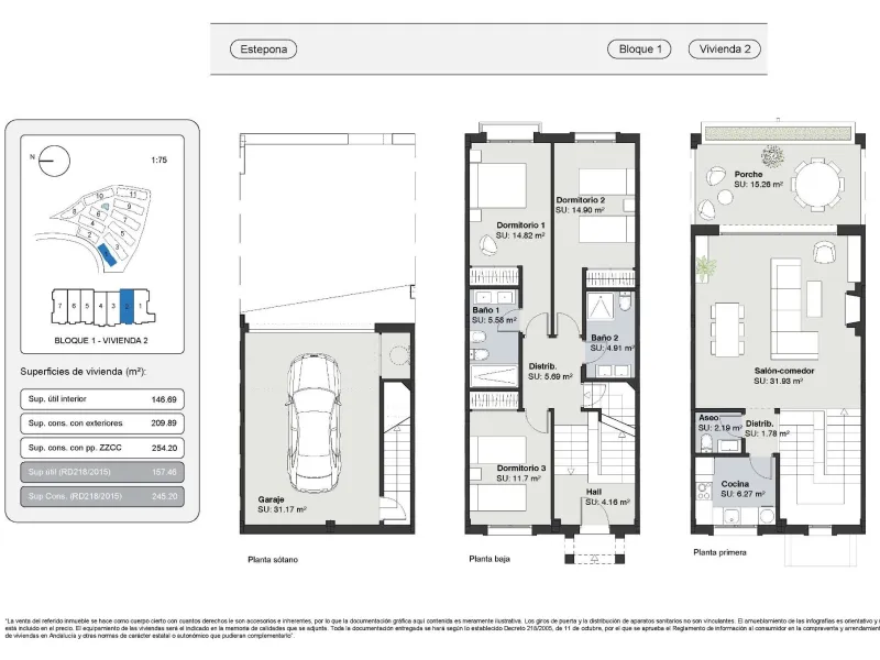 Modern Mediterranean Homes with Sea and Golf Views in Estepona, Costa del Sol& & Exclusive New Development in a Prime Location& Discover an exceptional opportunity to live in the heart of the Costa del Sol, in one of the most promising residentia