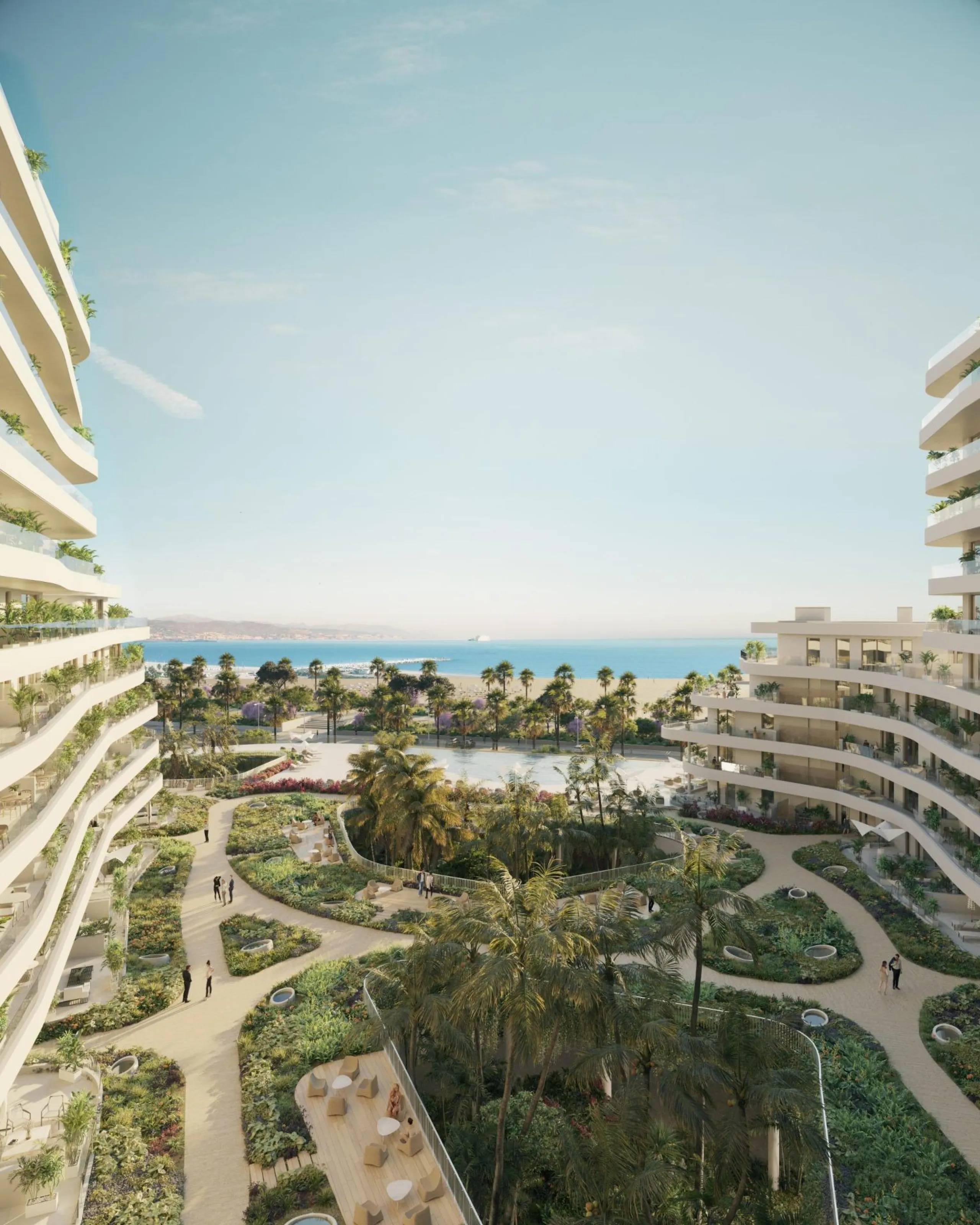 Luxury Beachfront Residences in Málaga City with Panoramic Sea Views& & Prime Location in La Térmica, Málaga& Located in one of the most exclusive beachfront areas of Málaga city, this new residential development offers the perfect balance of urb