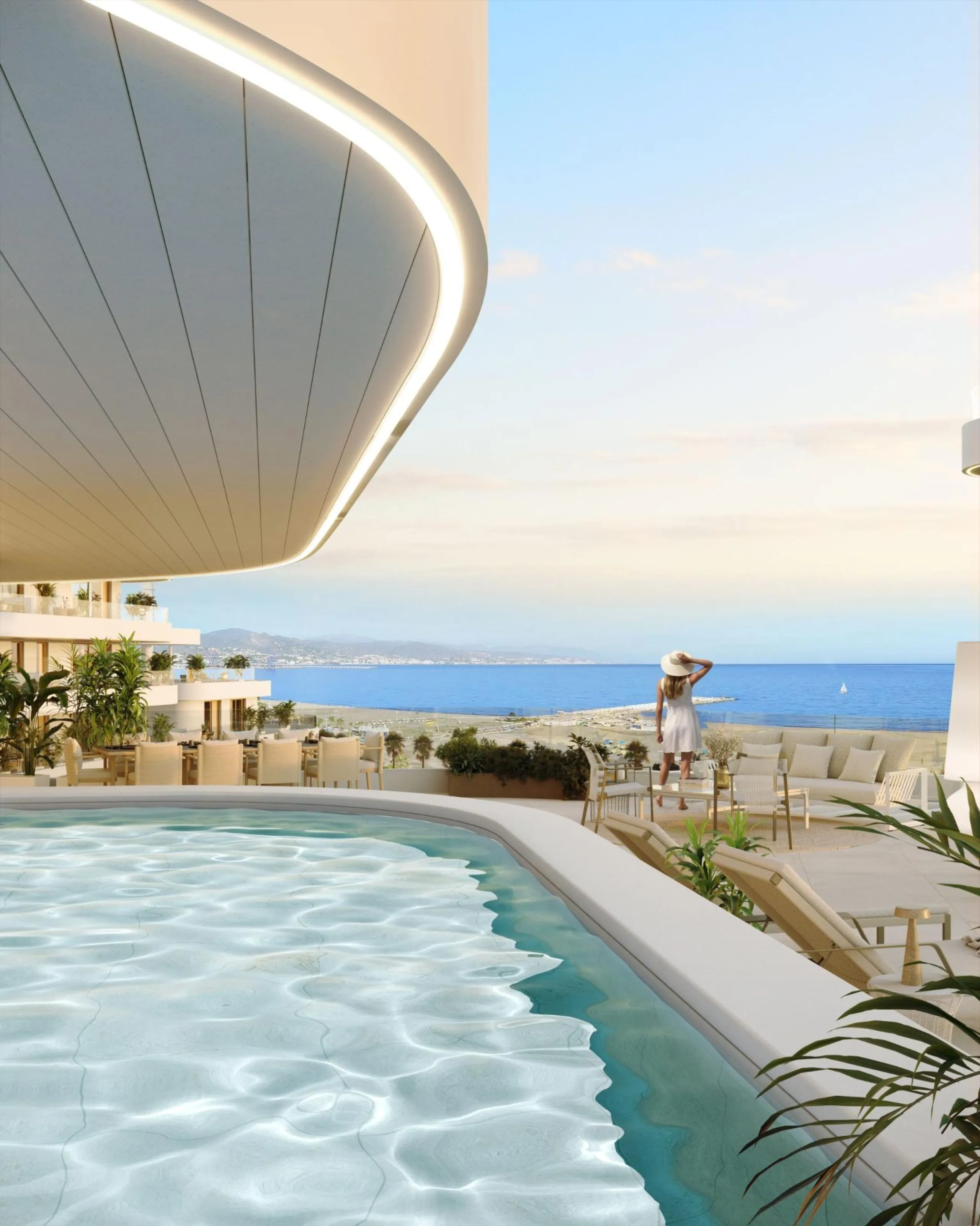 Luxury Beachfront Residences in Málaga City with Panoramic Sea Views& & Prime Location in La Térmica, Málaga& Located in one of the most exclusive beachfront areas of Málaga city, this new residential development offers the perfect balance of urb