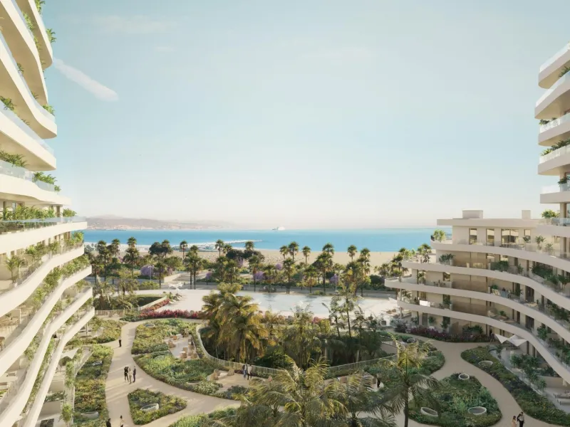 Luxury Beachfront Residences in Málaga City with Panoramic Sea Views& & Prime Location in La Térmica, Málaga& Located in one of the most exclusive beachfront areas of Málaga city, this new residential development offers the perfect balance of urb