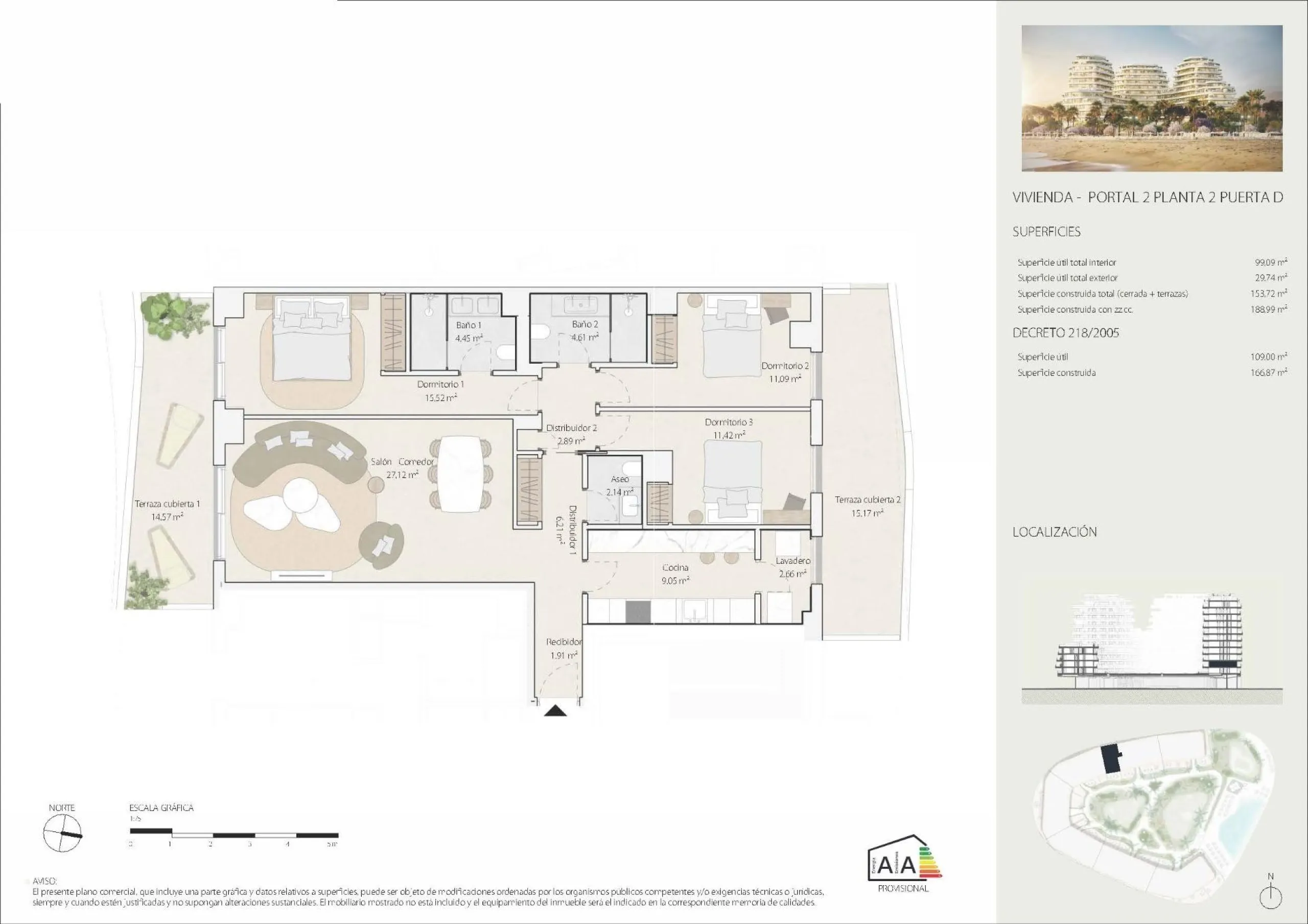 Luxury Beachfront Residences in Málaga City with Panoramic Sea Views& & Prime Location in La Térmica, Málaga& Located in one of the most exclusive beachfront areas of Málaga city, this new residential development offers the perfect balance of urb