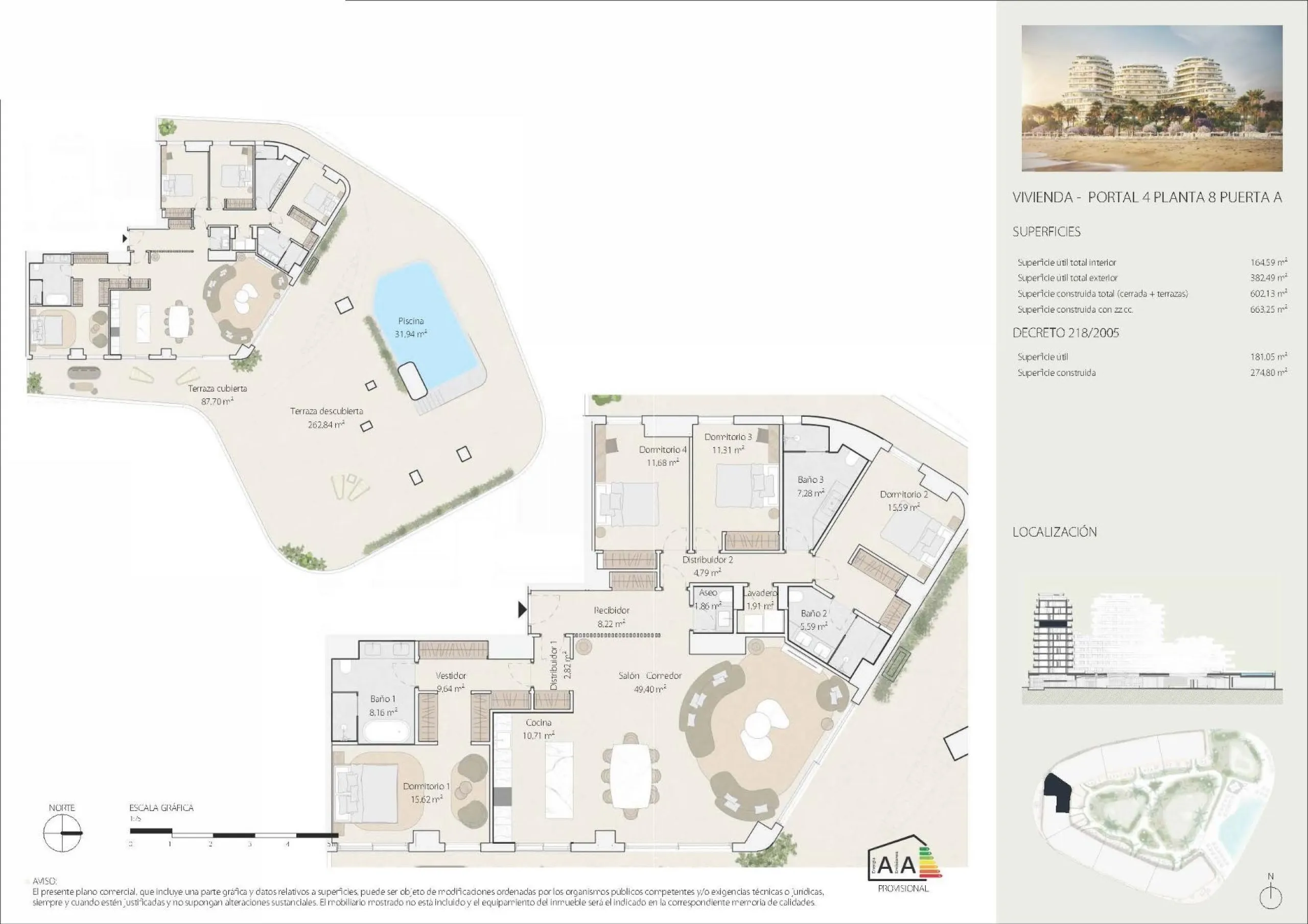 Luxury Beachfront Residences in Málaga City with Panoramic Sea Views& & Prime Location in La Térmica, Málaga& Located in one of the most exclusive beachfront areas of Málaga city, this new residential development offers the perfect balance of urb