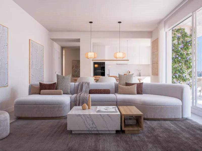 New Build Residential Complex with Golf and Sea Views near Estepona& & Contemporary Living Surrounded by Nature and Golf& Discover a new residential development located in a privileged setting near Estepona, on the western Costa del Sol. This exc