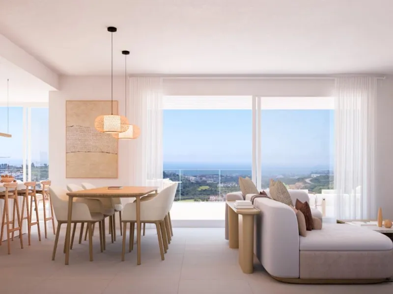 New Build Residential Complex with Golf and Sea Views near Estepona& & Contemporary Living Surrounded by Nature and Golf& Discover a new residential development located in a privileged setting near Estepona, on the western Costa del Sol. This exc