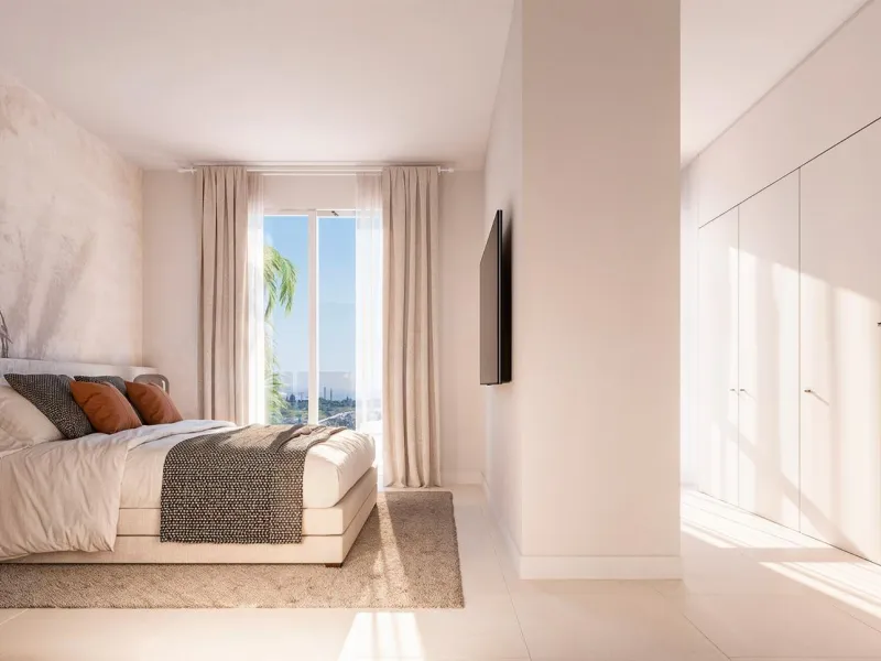 New Build Residential Complex with Golf and Sea Views near Estepona& & Contemporary Living Surrounded by Nature and Golf& Discover a new residential development located in a privileged setting near Estepona, on the western Costa del Sol. This exc