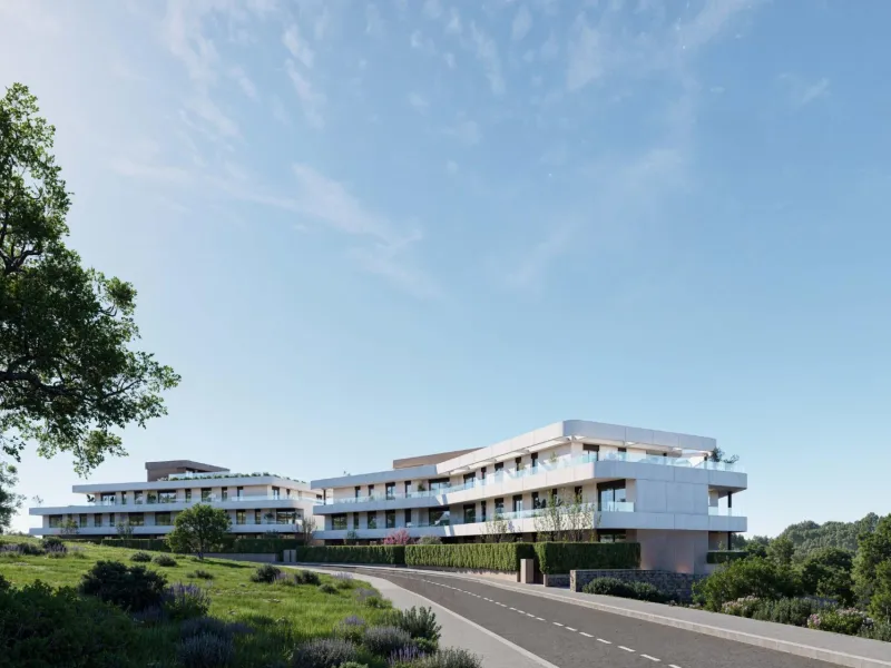 Modern New Build Apartments in Estepona Golf, Málaga& & Elegant Living Surrounded by Nature and Golf& & Welcome to an exclusive new residential development of 68 modern apartments located in the heart of Estepona Golf, Málaga. Designed to comb