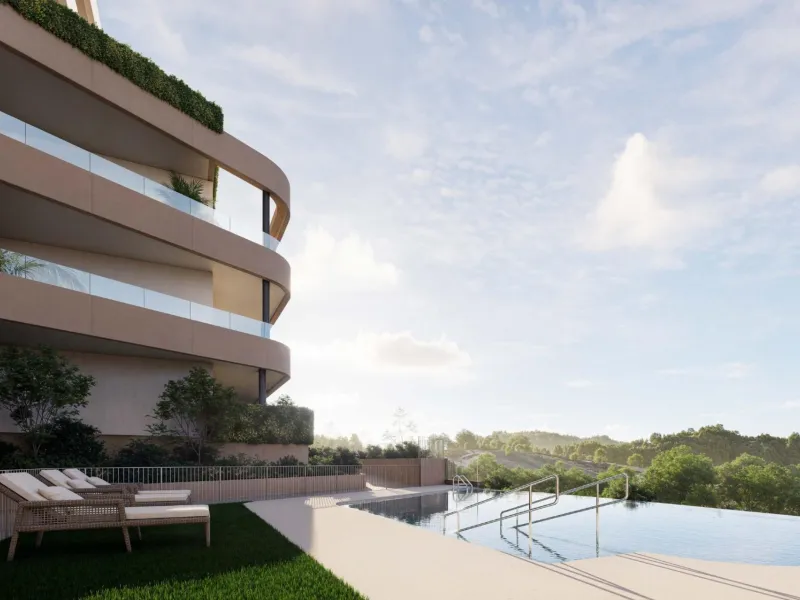 Modern New Build Apartments in Estepona Golf, Málaga& & Elegant Living Surrounded by Nature and Golf& & Welcome to an exclusive new residential development of 68 modern apartments located in the heart of Estepona Golf, Málaga. Designed to comb