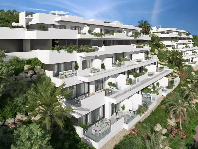 Luxury New Build Apartments with Sea Views in Las Lagunas de Mijas& & Exclusive Residential Development on the Costa del Sol& Located in the final phase of a prestigious complex in Las Lagunas de Mijas, this new development offers 28 high-end apa