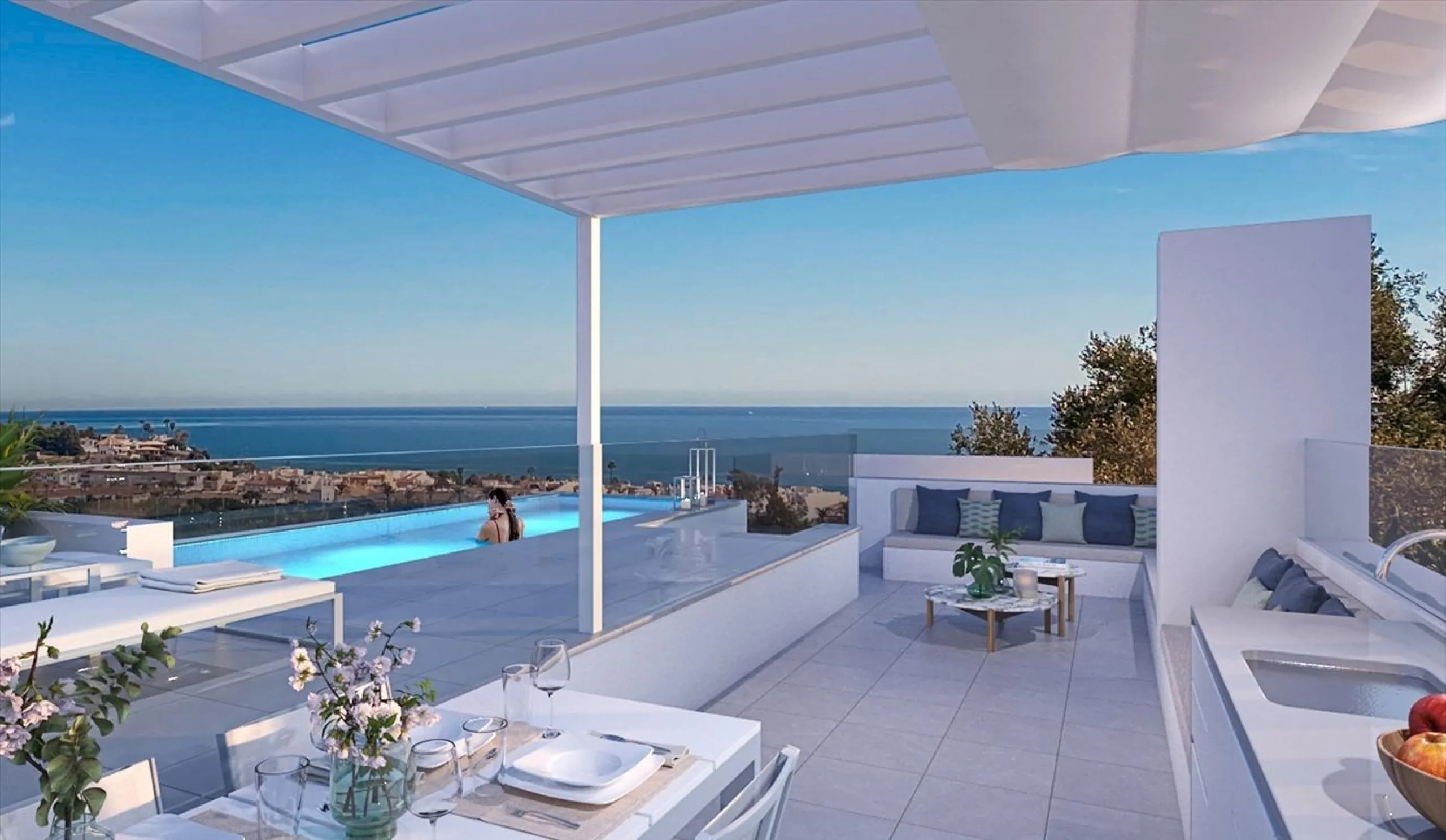 Luxury New Build Apartments with Sea Views in Las Lagunas de Mijas& & Exclusive Residential Development on the Costa del Sol& Located in the final phase of a prestigious complex in Las Lagunas de Mijas, this new development offers 28 high-end apa