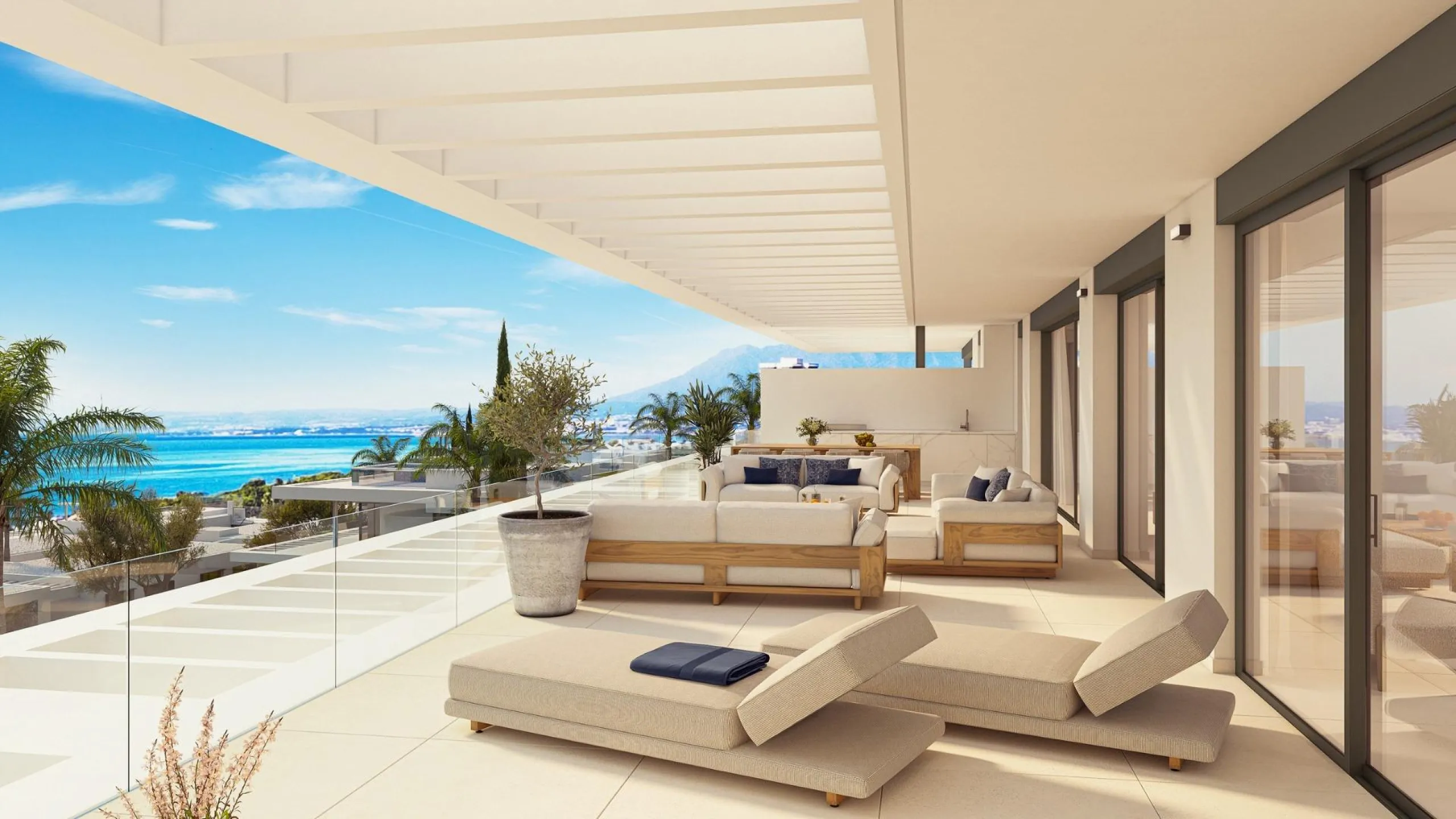 New Build Homes in Marbella East with Sea and Golf Views& & Exclusive residential development next to Santa Clara Golf with apartments and semi-detached villas& & Discover a luxurious lifestyle in this new development located in Marbella East,