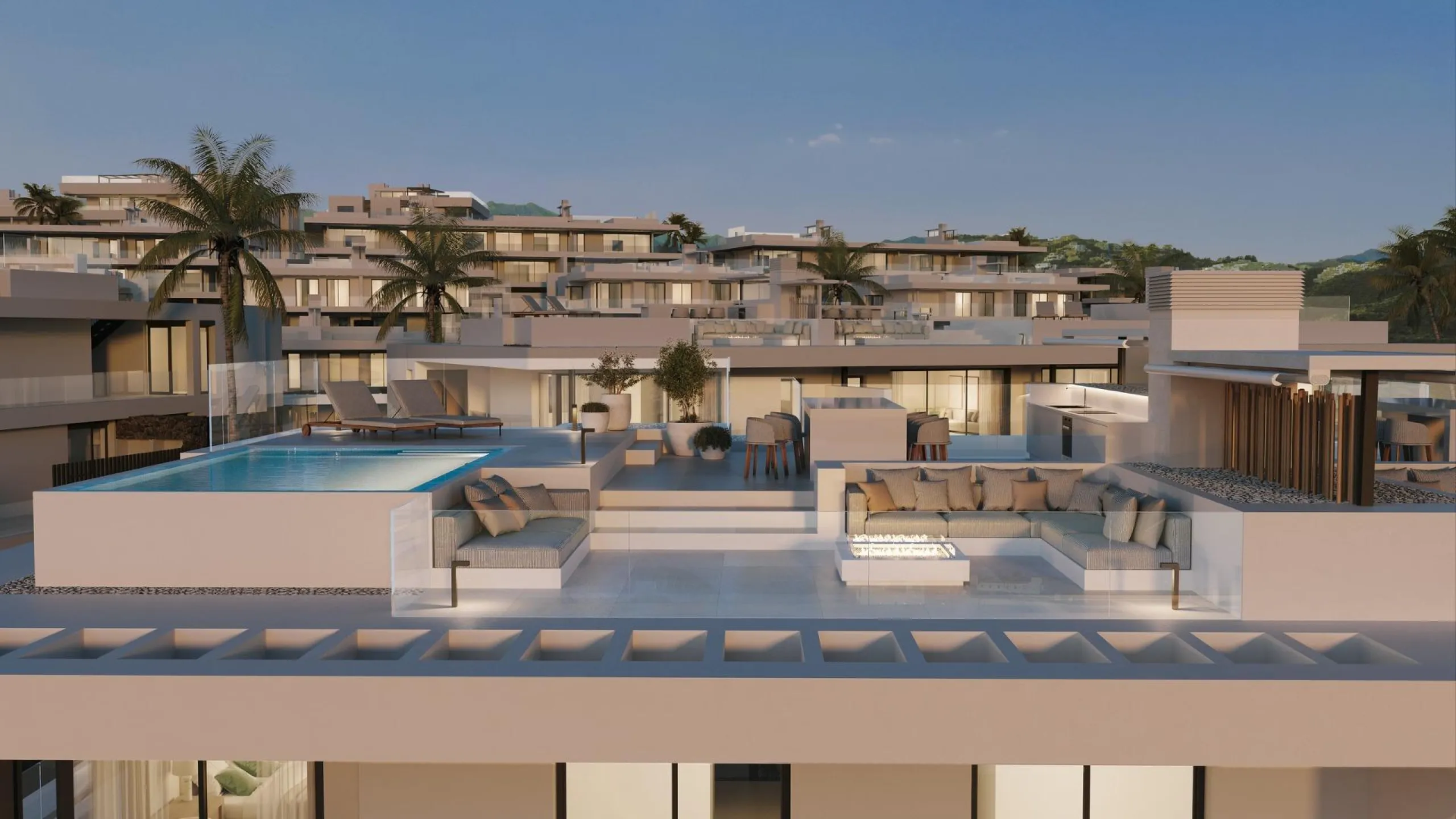 New Build Homes in Marbella East with Sea and Golf Views& & Exclusive residential development next to Santa Clara Golf with apartments and semi-detached villas& & Discover a luxurious lifestyle in this new development located in Marbella East,