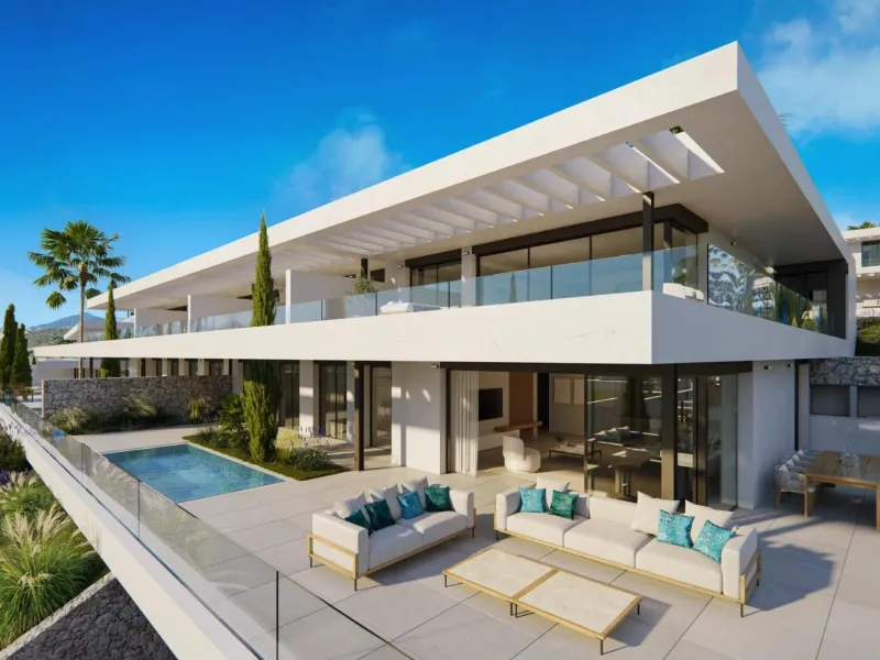 New Build Homes in Marbella East with Sea and Golf Views& & Exclusive residential development next to Santa Clara Golf with apartments and semi-detached villas& & Discover a luxurious lifestyle in this new development located in Marbella East,