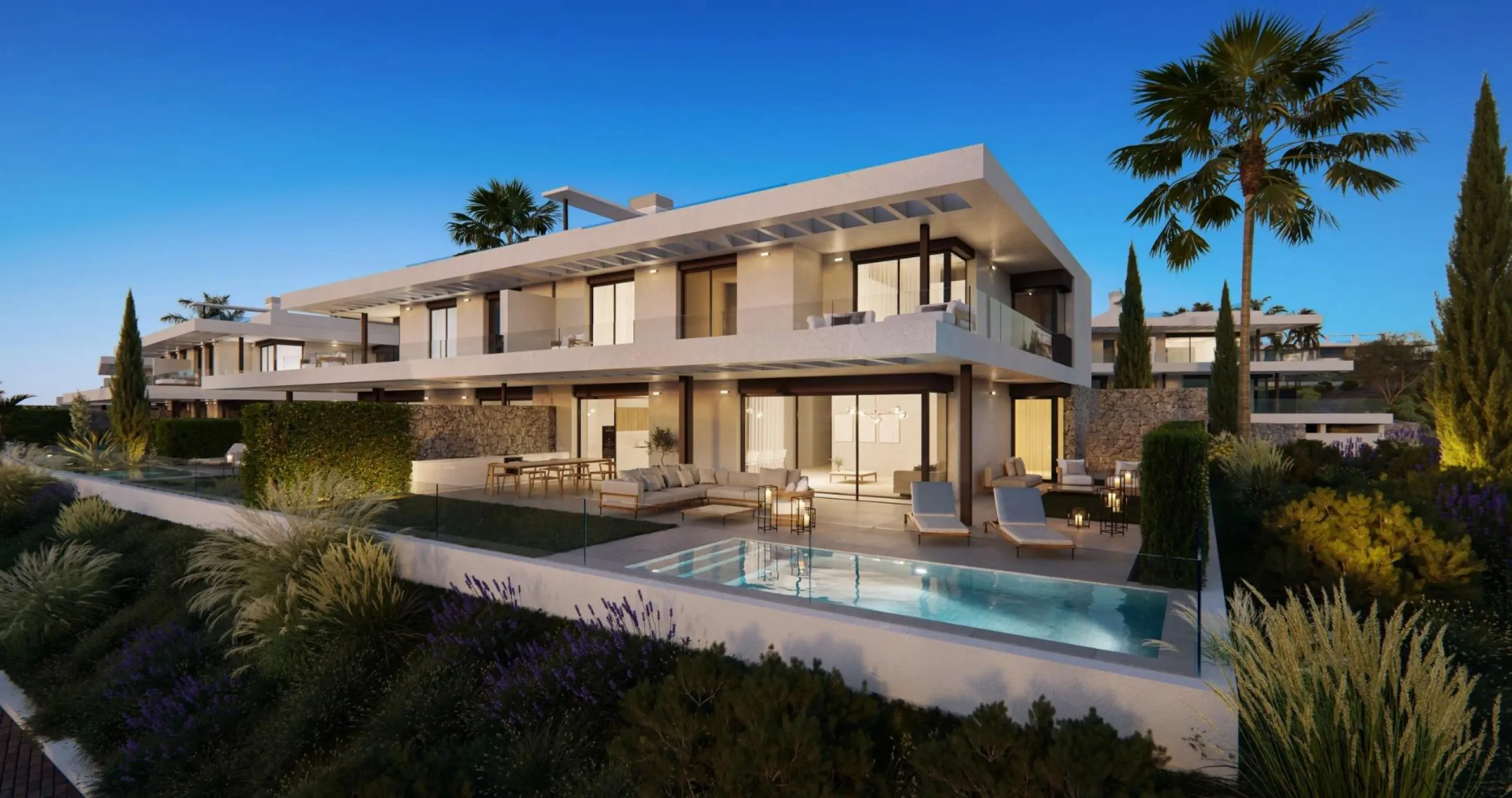 New Build Homes in Marbella East with Sea and Golf Views& & Exclusive residential development next to Santa Clara Golf with apartments and semi-detached villas& & Discover a luxurious lifestyle in this new development located in Marbella East,