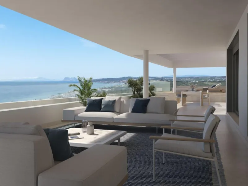 New Build Homes with Sea Views in the Best Area of Estepona& & 2, 3 and 4 Bedroom Apartments and Townhouses with Large Terraces& & Welcome to an exclusive development of just 33 new build homes in Estepona, located on a gentle hillside in the 