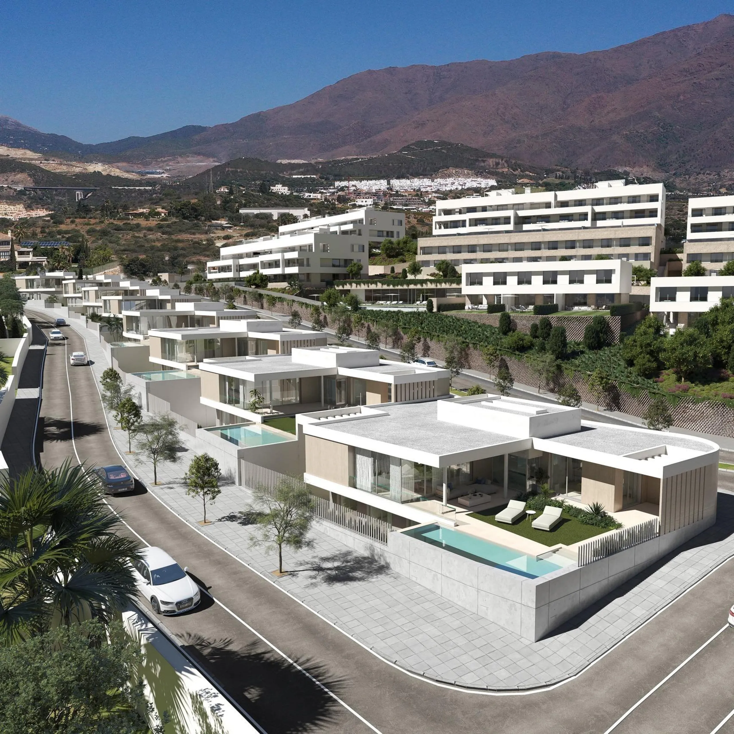 Exclusive New Build Villas with Sea Views in Estepona& & 4 Bedroom Villas with Private Pool and Customised Design& Discover this unique development of 8 newly built detached villas in Estepona, custom designed to suit your lifestyle. Each propert