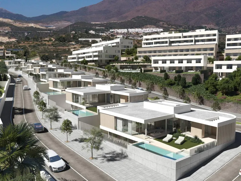 Exclusive New Build Villas with Sea Views in Estepona& & 4 Bedroom Villas with Private Pool and Customised Design& Discover this unique development of 8 newly built detached villas in Estepona, custom designed to suit your lifestyle. Each propert