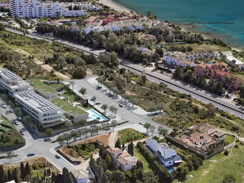 New Build Homes with Sea Views in the Best Area of Estepona& & 2, 3 and 4 Bedroom Apartments and Townhouses with Large Terraces& & Welcome to an exclusive development of just 33 new build homes in Estepona, located on a gentle hillside in the 