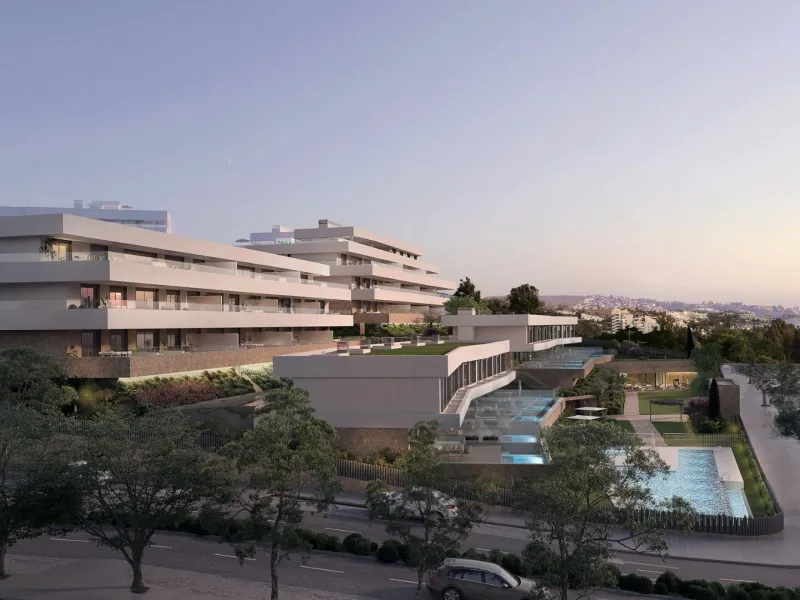 New Build Homes with Sea Views in the Best Area of Estepona& & 2, 3 and 4 Bedroom Apartments and Townhouses with Large Terraces& & Welcome to an exclusive development of just 33 new build homes in Estepona, located on a gentle hillside in the 