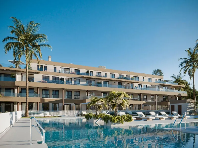 Contemporary Sea View Apartments in Mijas Costa – Luxury, Comfort and Mediterranean Living& & Exclusive New Build Residences with Panoramic Sea Views& Discover this exceptional new residential development in Mijas Costa, featuring 142 apartments 