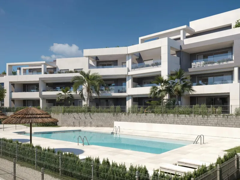 Exclusive Residential Resort with Spa and Swimming Pools in the Selwo Area, Estepona& & Privileged location between nature and the sea on the Costa del Sol& This exclusive new-build resort is located in the sought-after Selwo area, between Estepo