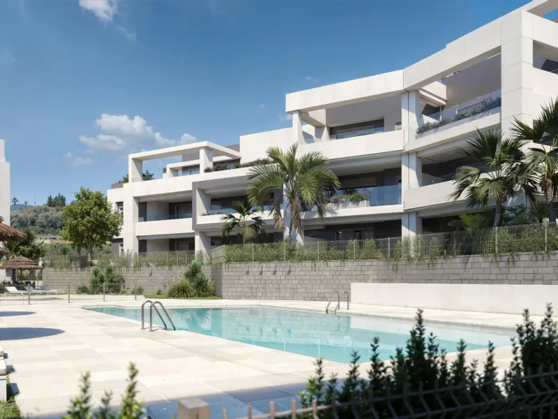 Exclusive Residential Resort with Spa and Swimming Pools in the Selwo Area, Estepona& & Privileged location between nature and the sea on the Costa del Sol& This exclusive new-build resort is located in the sought-after Selwo area, between Estepo