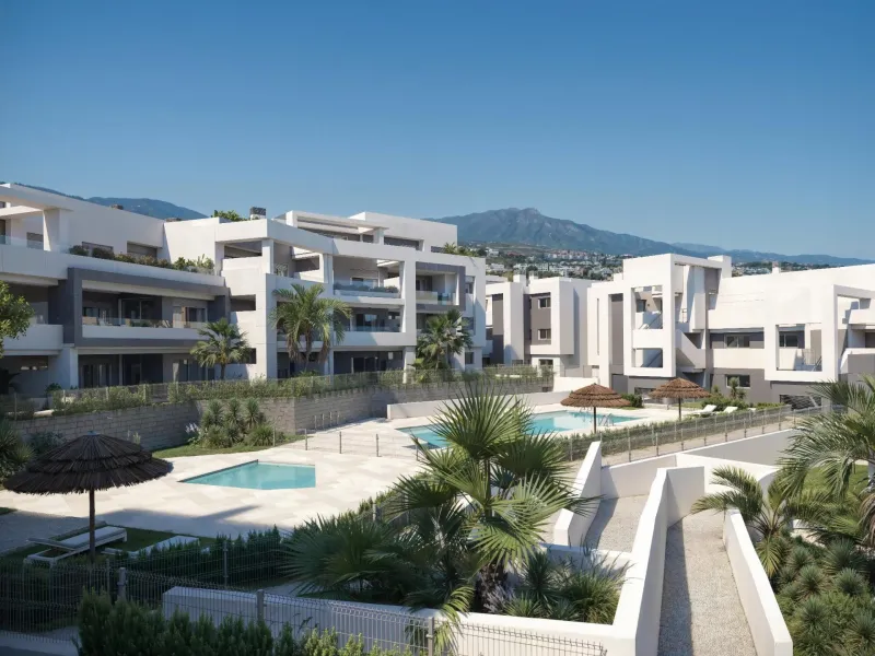 Exclusive Residential Resort with Spa and Swimming Pools in the Selwo Area, Estepona& & Privileged location between nature and the sea on the Costa del Sol& This exclusive new-build resort is located in the sought-after Selwo area, between Estepo