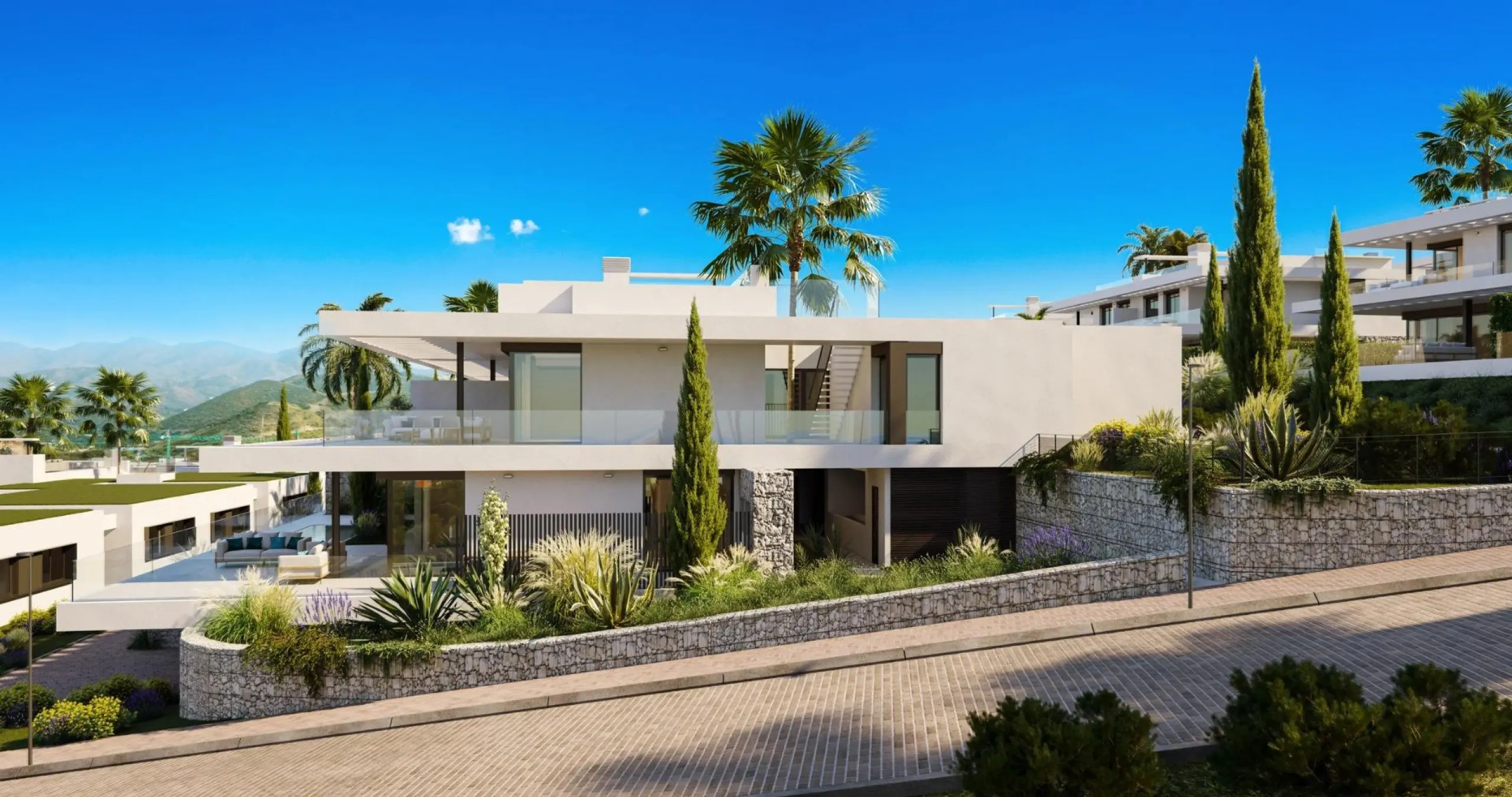 New Build Homes in Marbella East with Sea and Golf Views& & Exclusive residential development next to Santa Clara Golf with apartments and semi-detached villas& & Discover a luxurious lifestyle in this new development located in Marbella East,