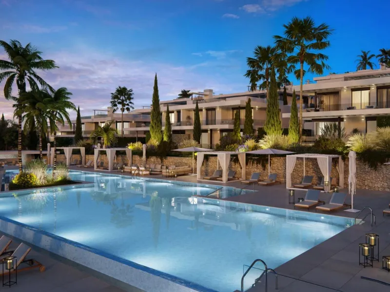 New Build Homes in Marbella East with Sea and Golf Views& & Exclusive residential development next to Santa Clara Golf with apartments and semi-detached villas& & Discover a luxurious lifestyle in this new development located in Marbella East,