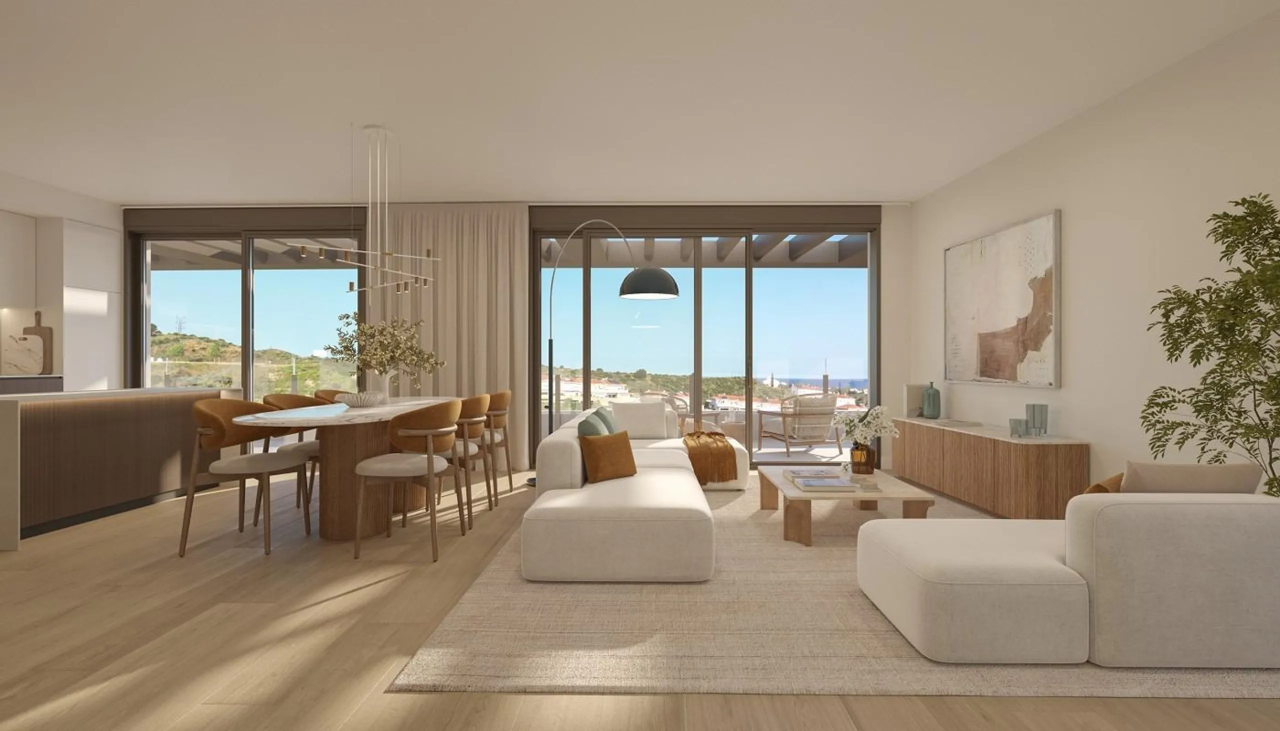 New Build Homes in Mijas Costa& & Avant-garde design surrounded by nature and just minutes from the sea& This exclusive new build development in Mijas Costa perfectly combines contemporary architecture with the Mediterranean lifestyle. Located in