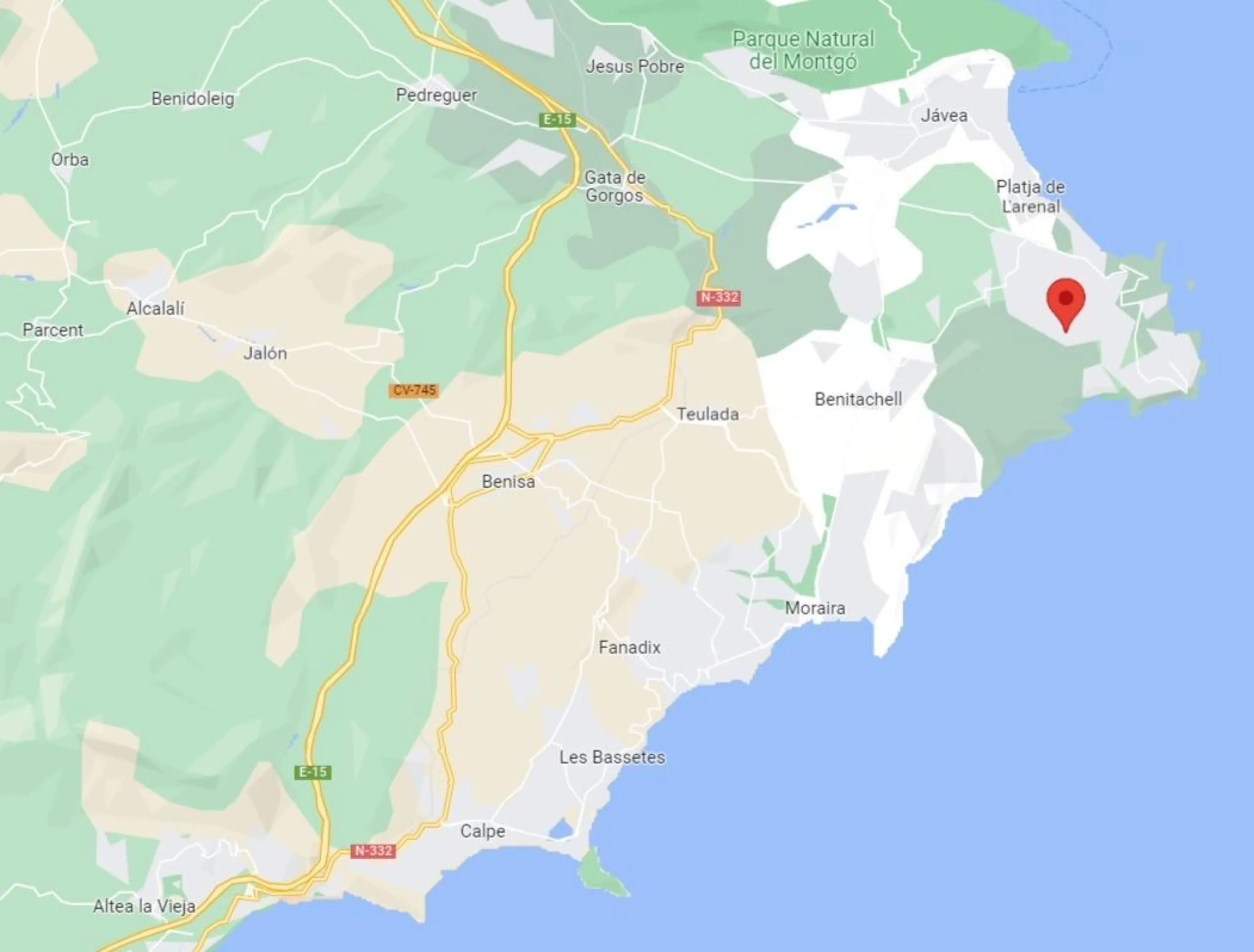 Magnífica parcela con vistas al mar en Javea