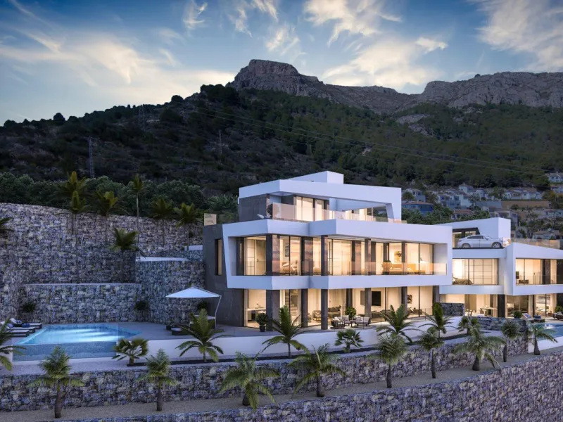 Nueva Promocion en Calpe de 6 Villas de lujo modernas e independientes con vistas al mar