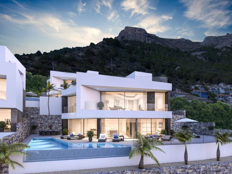 Nueva Promocion en Calpe de 6 Villas de lujo modernas e independientes con vistas al mar