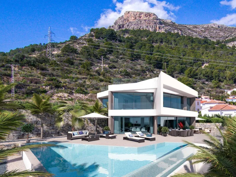 Nueva Promocion en Calpe de 6 Villas de lujo modernas e independientes con vistas al mar