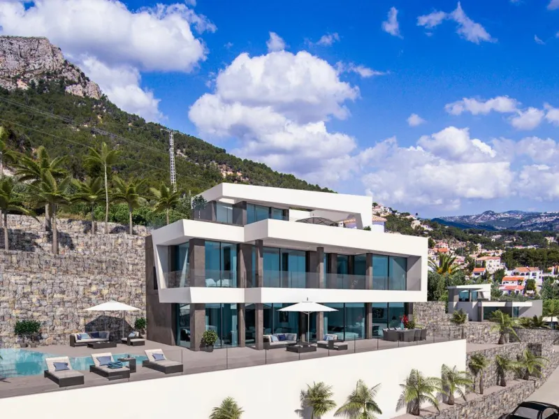 Nueva Promocion en Calpe de 6 Villas de lujo modernas e independientes con vistas al mar