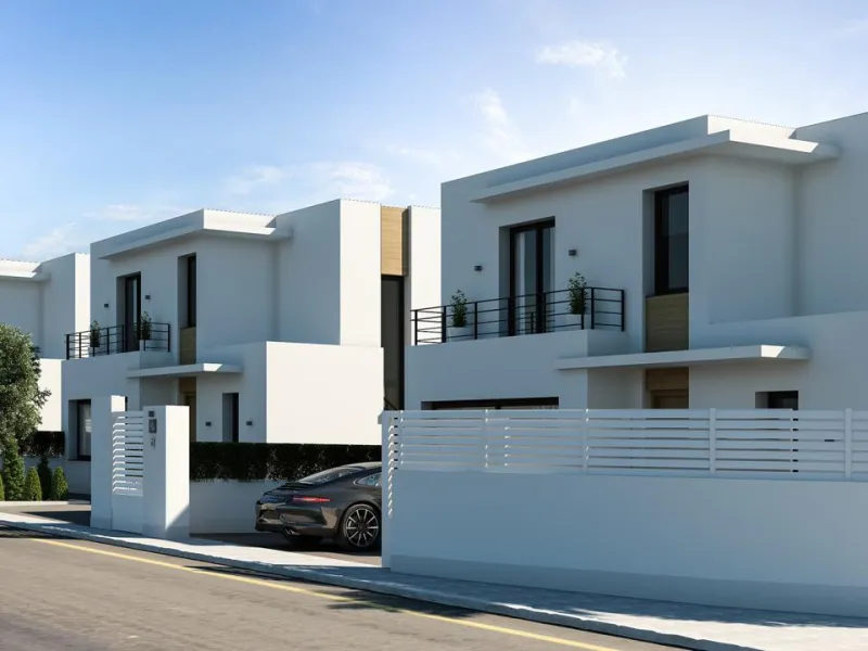 New built detached villas 1800m from the beach in Denia.