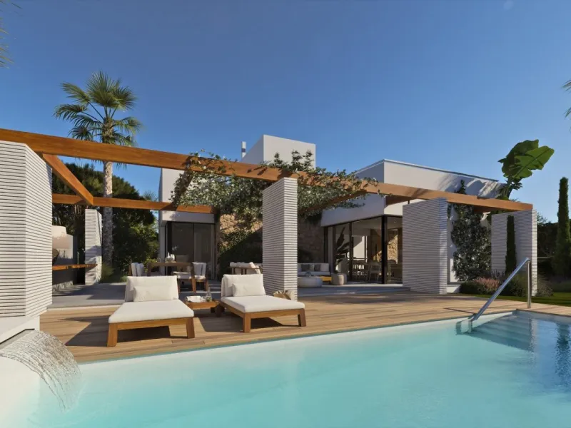 VILLAS DE LUJO DE OBRA NUEVA A 2 MINUTOS ANDANDO A LA PLAYA de AGUAMARINA