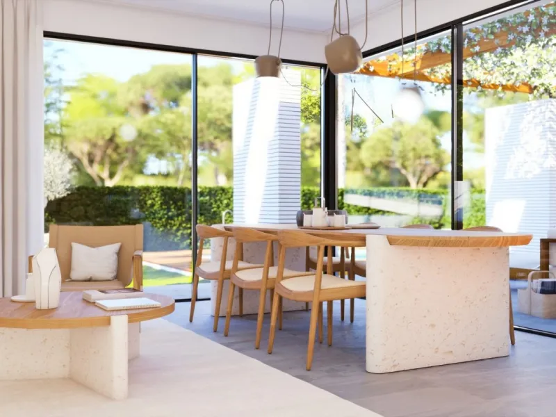 VILLAS DE LUJO DE OBRA NUEVA A 2 MINUTOS ANDANDO A LA PLAYA de AGUAMARINA
