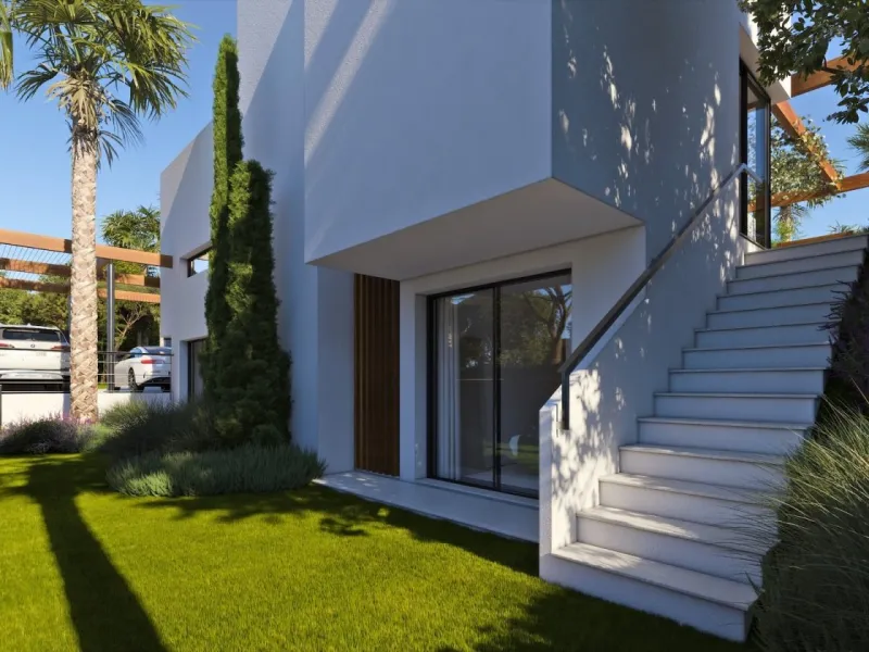 VILLAS DE LUJO DE OBRA NUEVA A 2 MINUTOS ANDANDO A LA PLAYA de AGUAMARINA