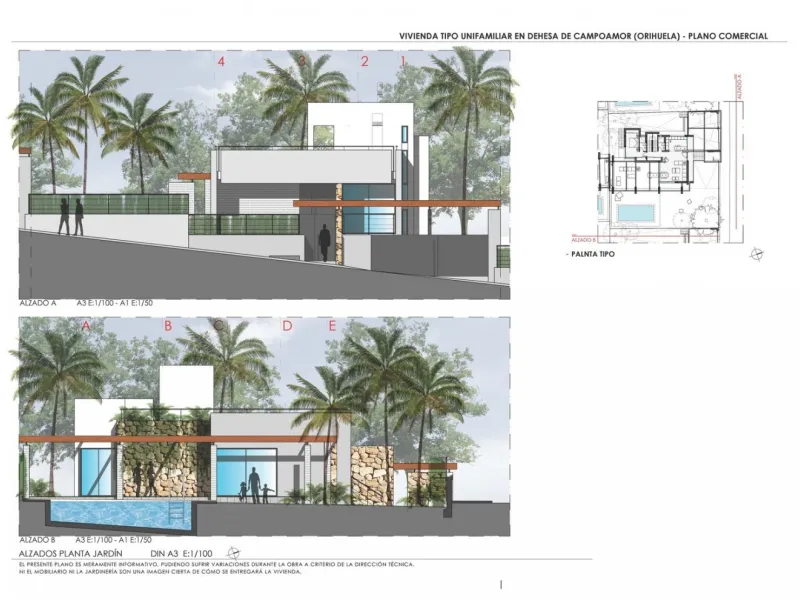 VILLAS DE LUJO DE OBRA NUEVA A 2 MINUTOS ANDANDO A LA PLAYA de AGUAMARINA