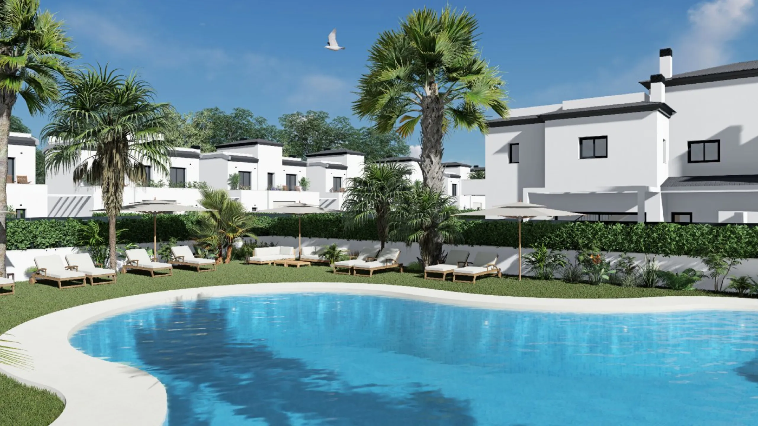 BUNGALOWS DE 3 DORMITORIOS EN RESIDENCIAL EXCLUSIVO EN GRAN ALACANT!