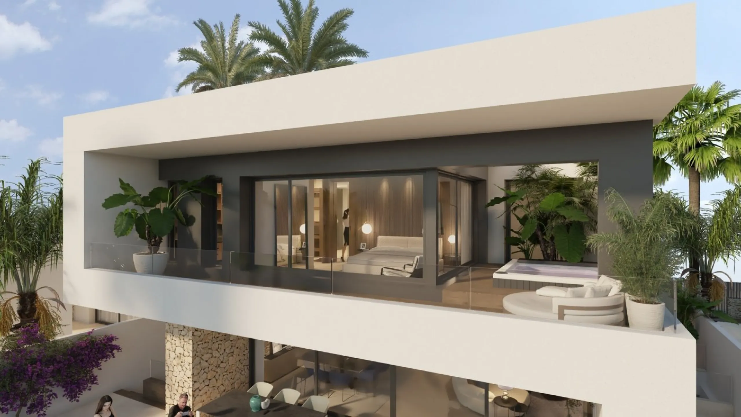 NEW BUILD LUXURY FIRST LINE VILLA IN ALGORFA GOLF COURSE