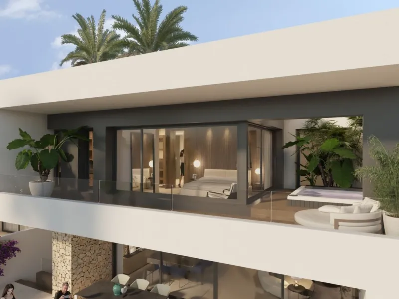 NEW BUILD LUXURY FIRST LINE VILLA IN ALGORFA GOLF COURSE