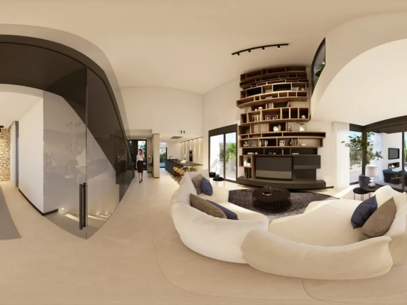 NEW BUILD LUXURY FIRST LINE VILLA IN ALGORFA GOLF COURSE