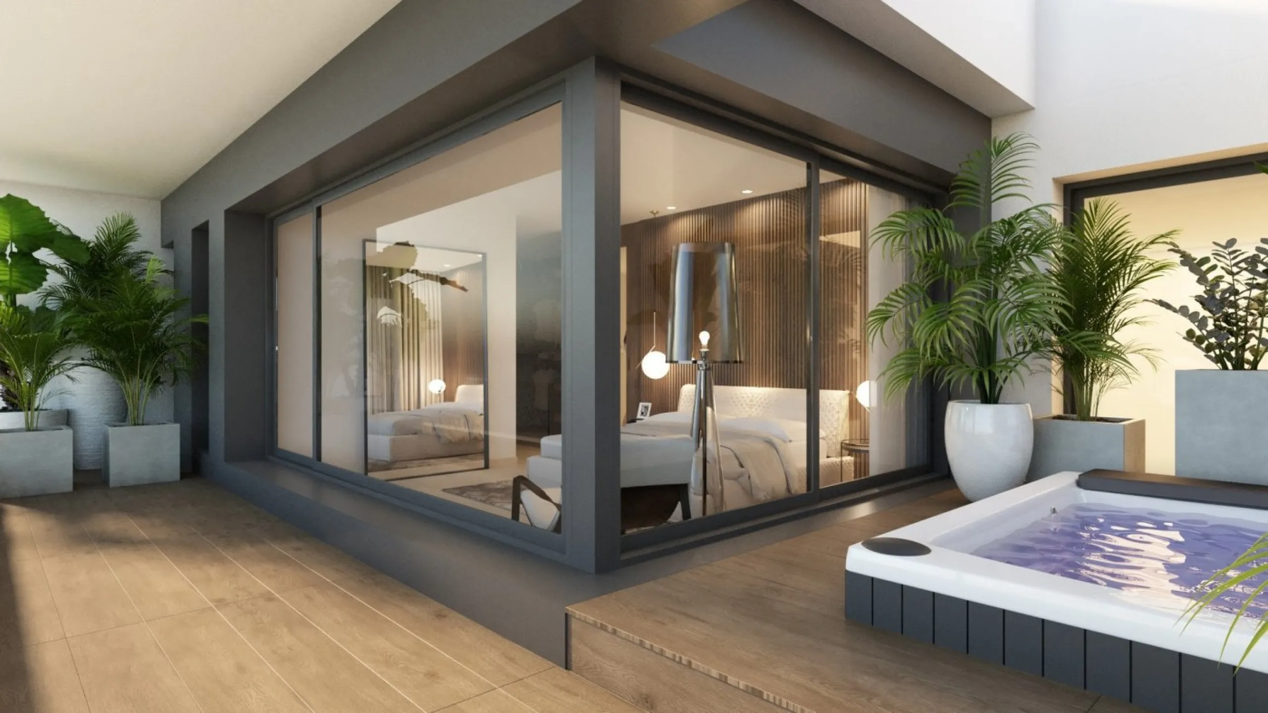 NEW BUILD LUXURY FIRST LINE VILLA IN ALGORFA GOLF COURSE