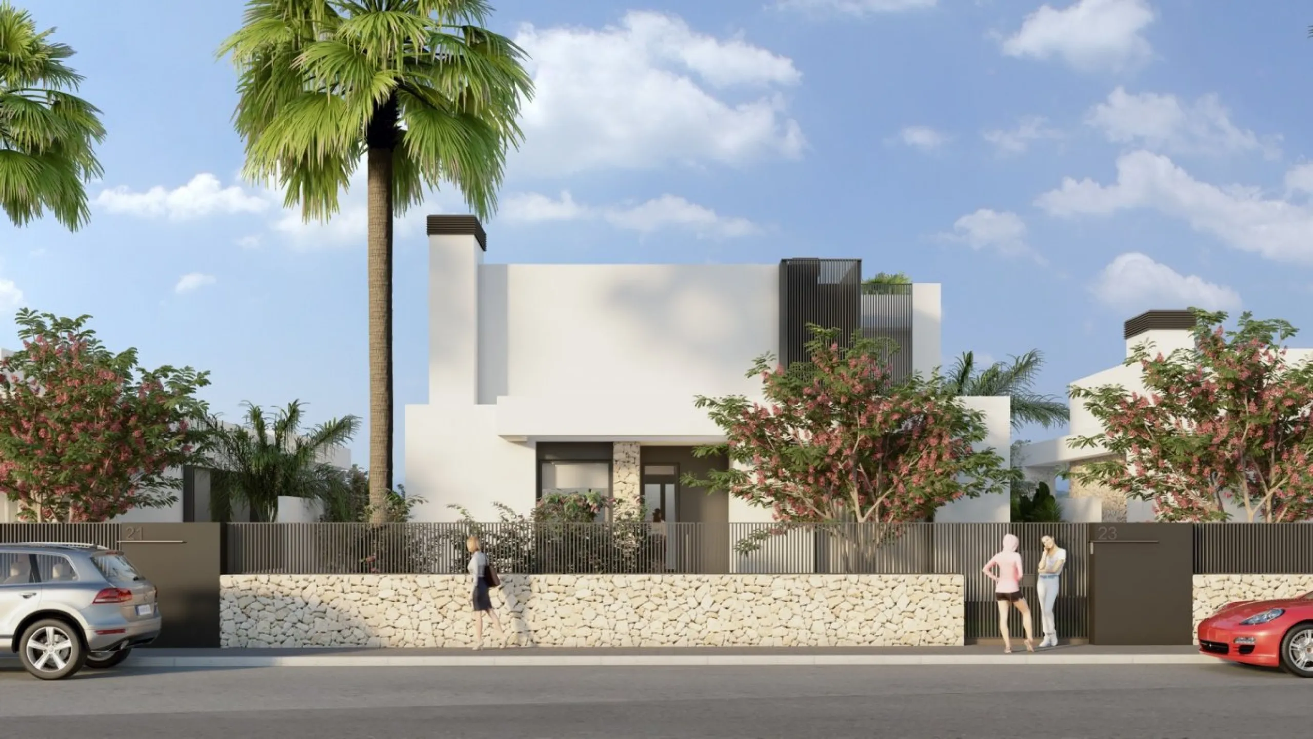 NEW BUILD LUXURY FIRST LINE VILLA IN ALGORFA GOLF COURSE